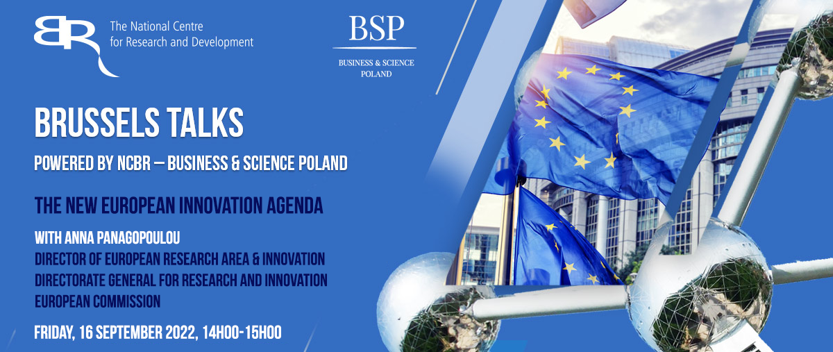 Brussels Talks: Nowa Europejska Agenda Innowacji - już 16 września !
