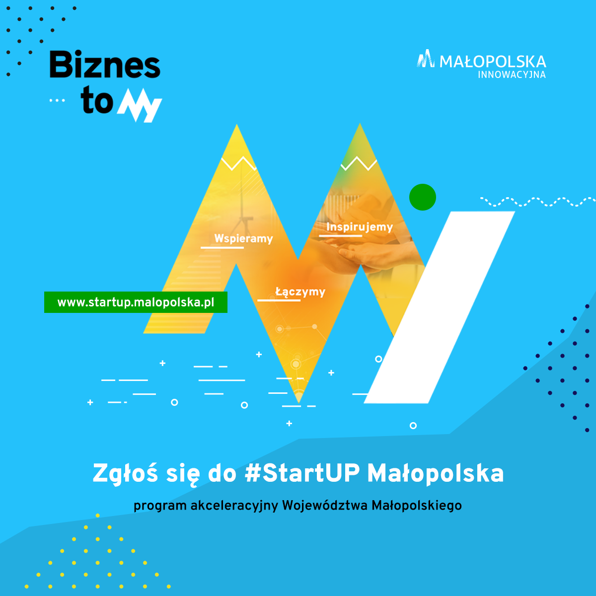 baner informujący o programie dla Startupów