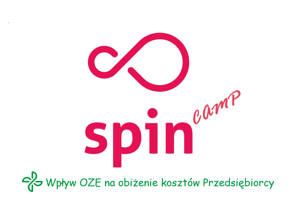 logo spin camp - wpływ odnawialnych źródeł energii na obniżenie kosztów przedsiębiorcy